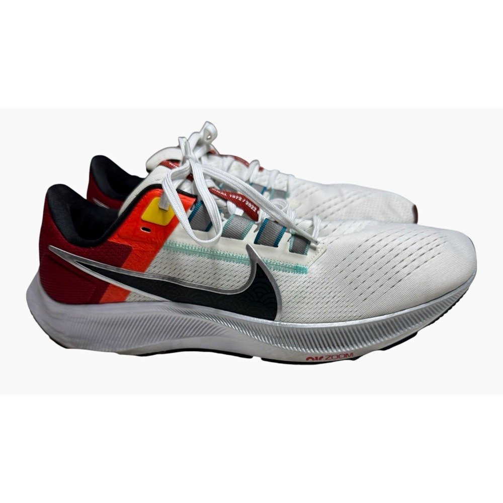 Nike Air Zoom Pegasus 38 Men's Size 12 Sail Gym Red Black DQ4499-101